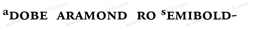 Adobe Garamond Pro Semibold字体转换